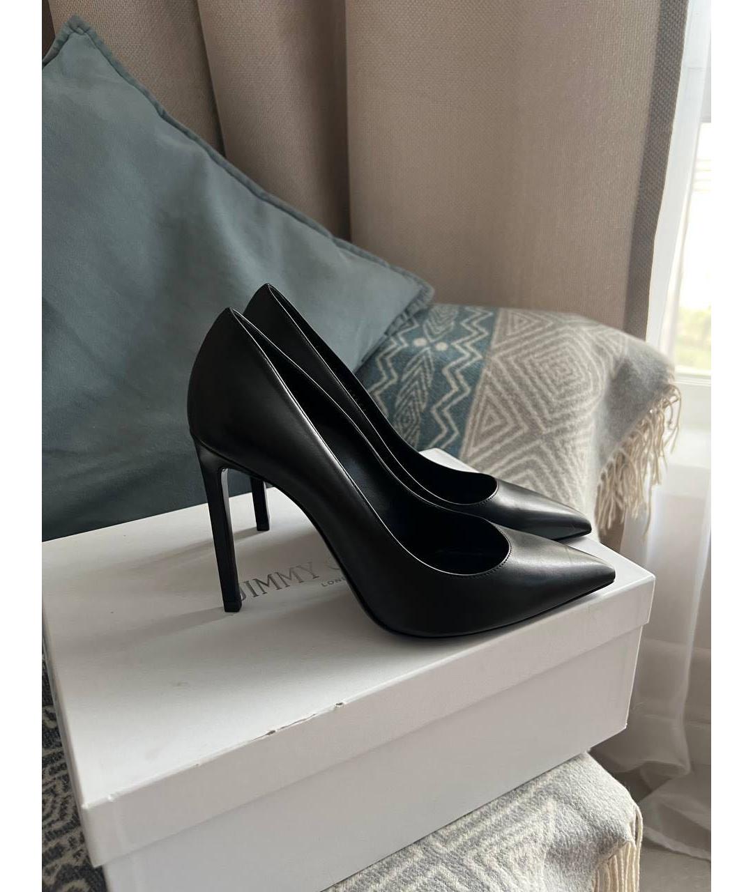 SAINT LAURENT Черные кожаные туфли, фото 3