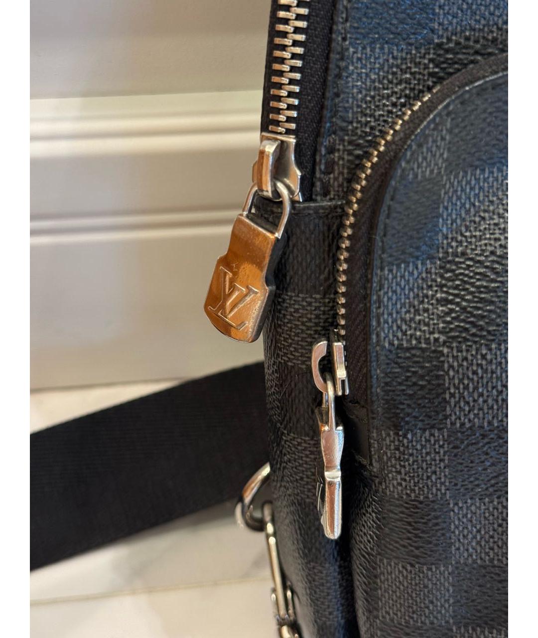 LOUIS VUITTON Черная сумка на плечо, фото 8