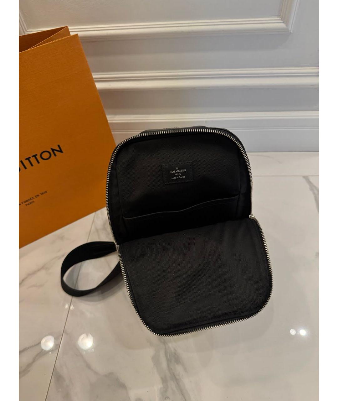 LOUIS VUITTON Черная сумка на плечо, фото 4