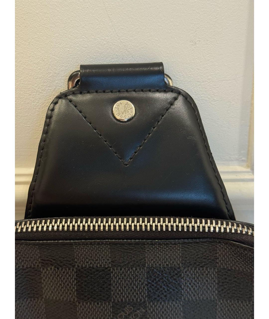 LOUIS VUITTON Черная сумка на плечо, фото 7