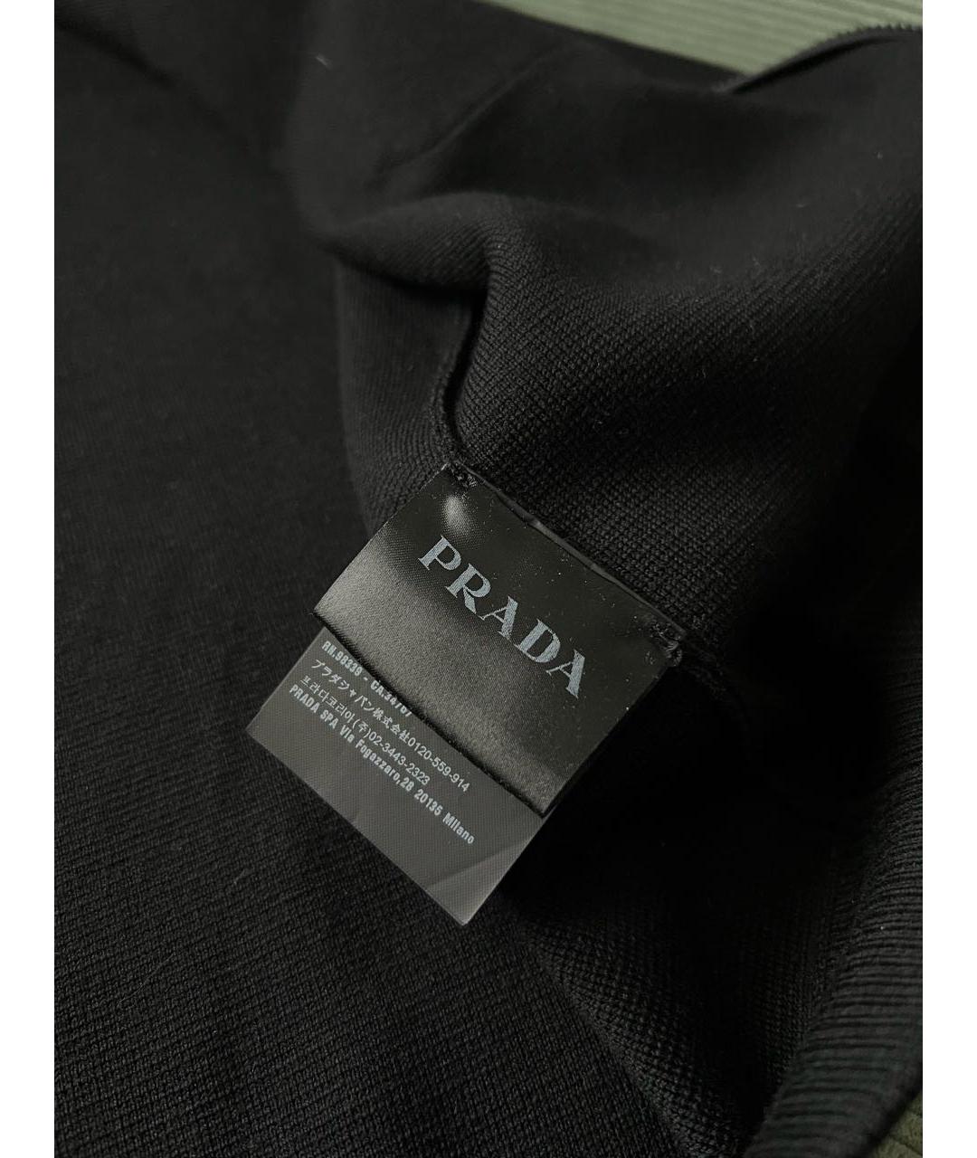 PRADA Черный шерстяной джемпер / свитер, фото 6