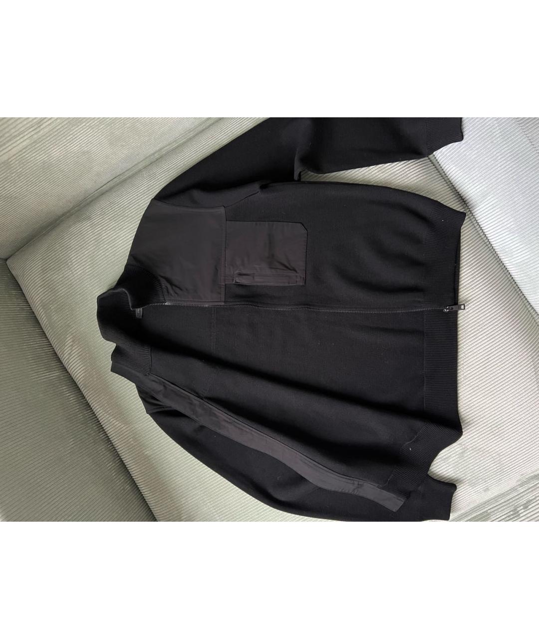 PRADA Черный шерстяной джемпер / свитер, фото 5