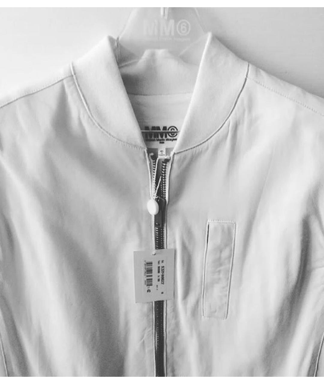 MAISON MARGIELA Белый кожаный жилет, фото 3