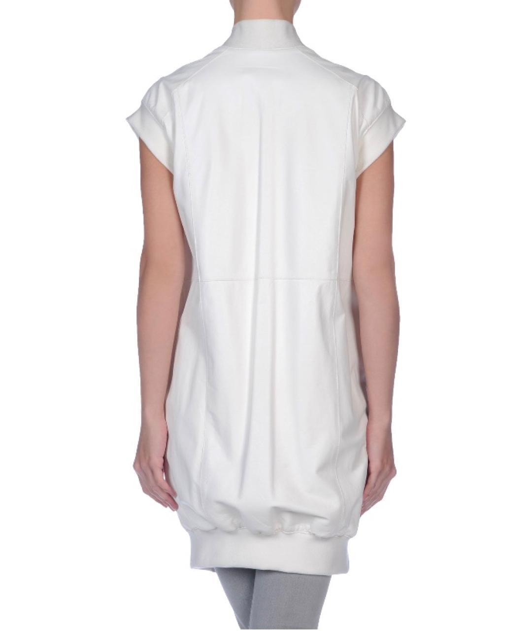 MAISON MARGIELA Белый кожаный жилет, фото 7