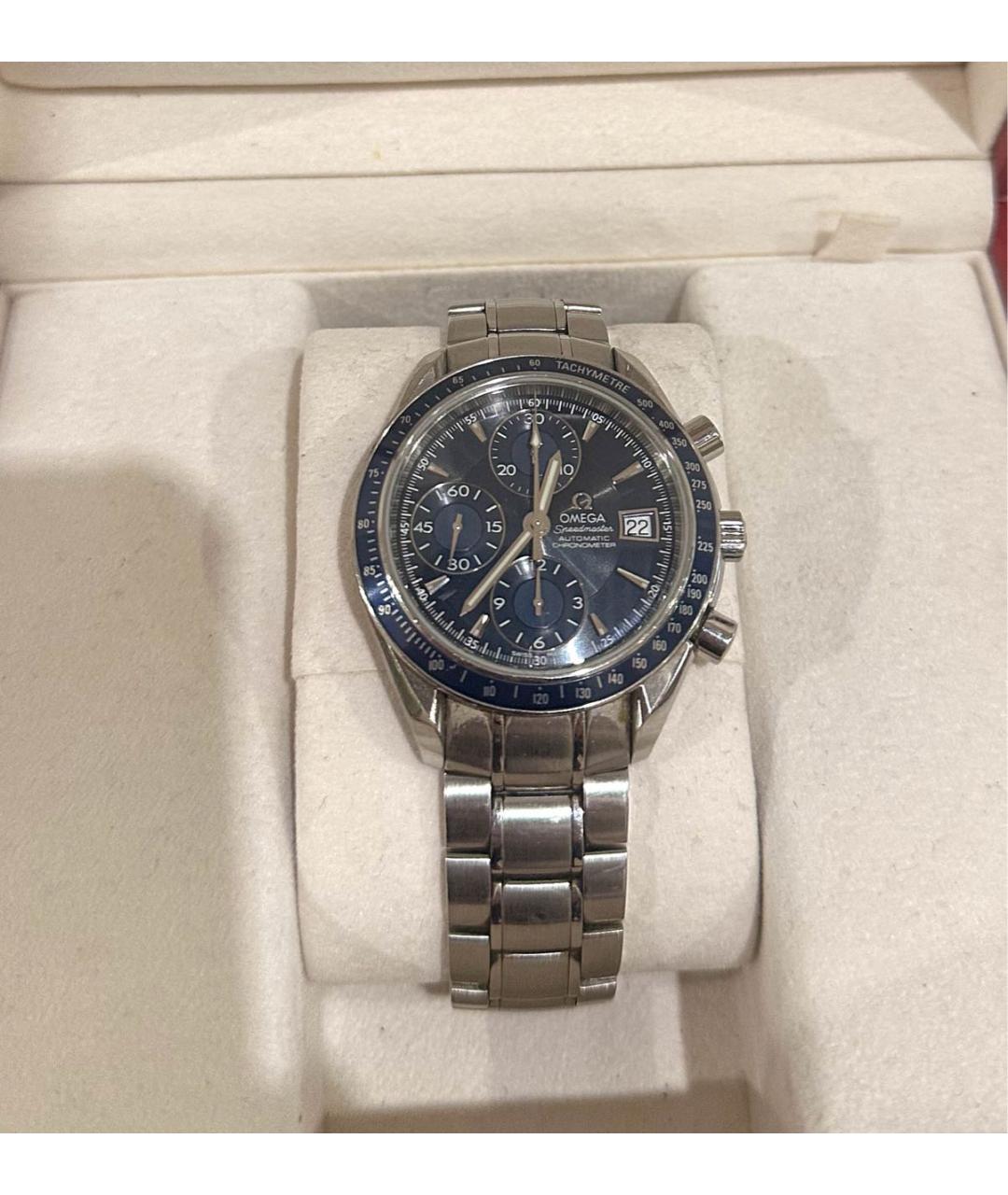 OMEGA Серебряные стальные часы, фото 3