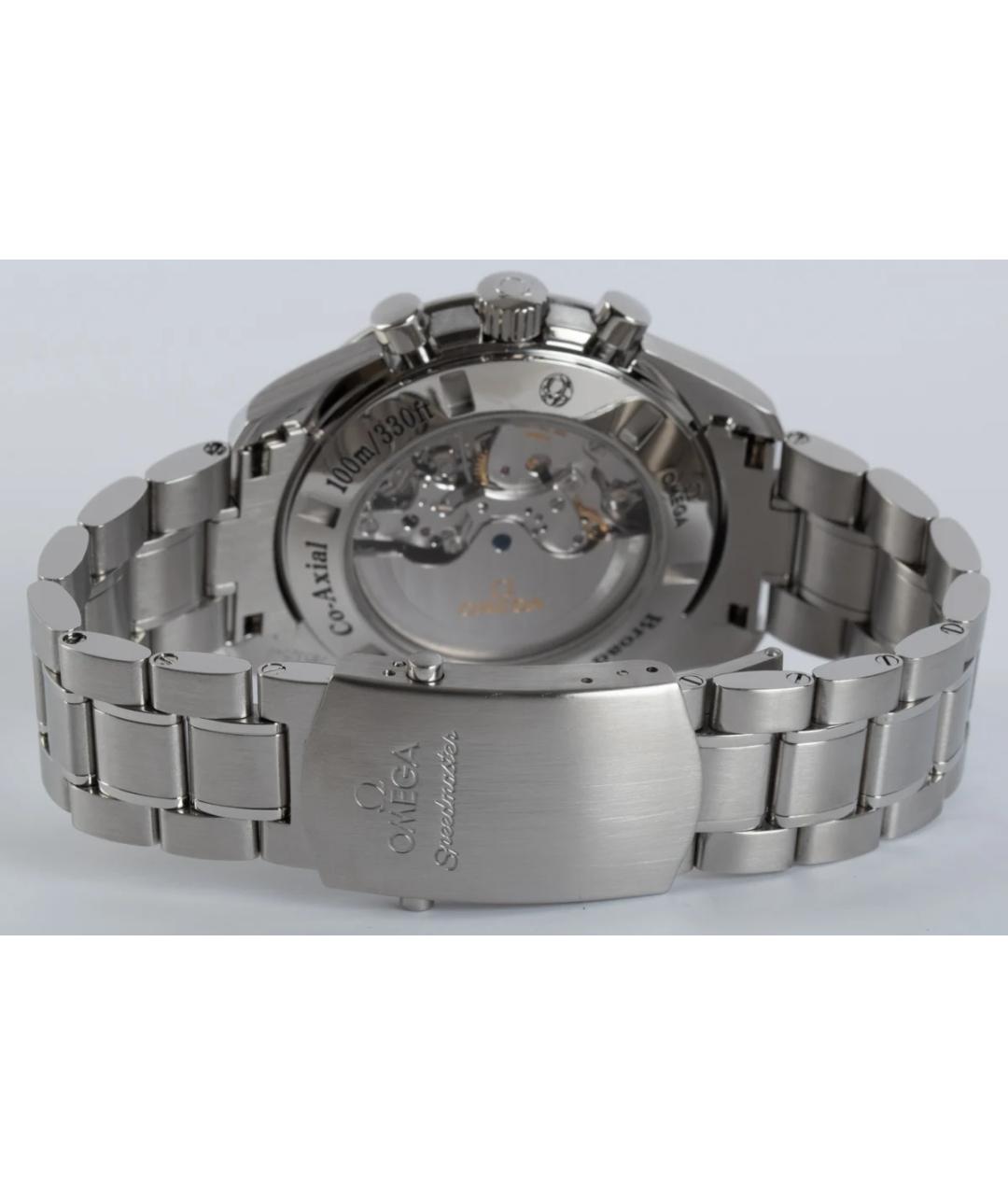 OMEGA Черные металлические часы, фото 3