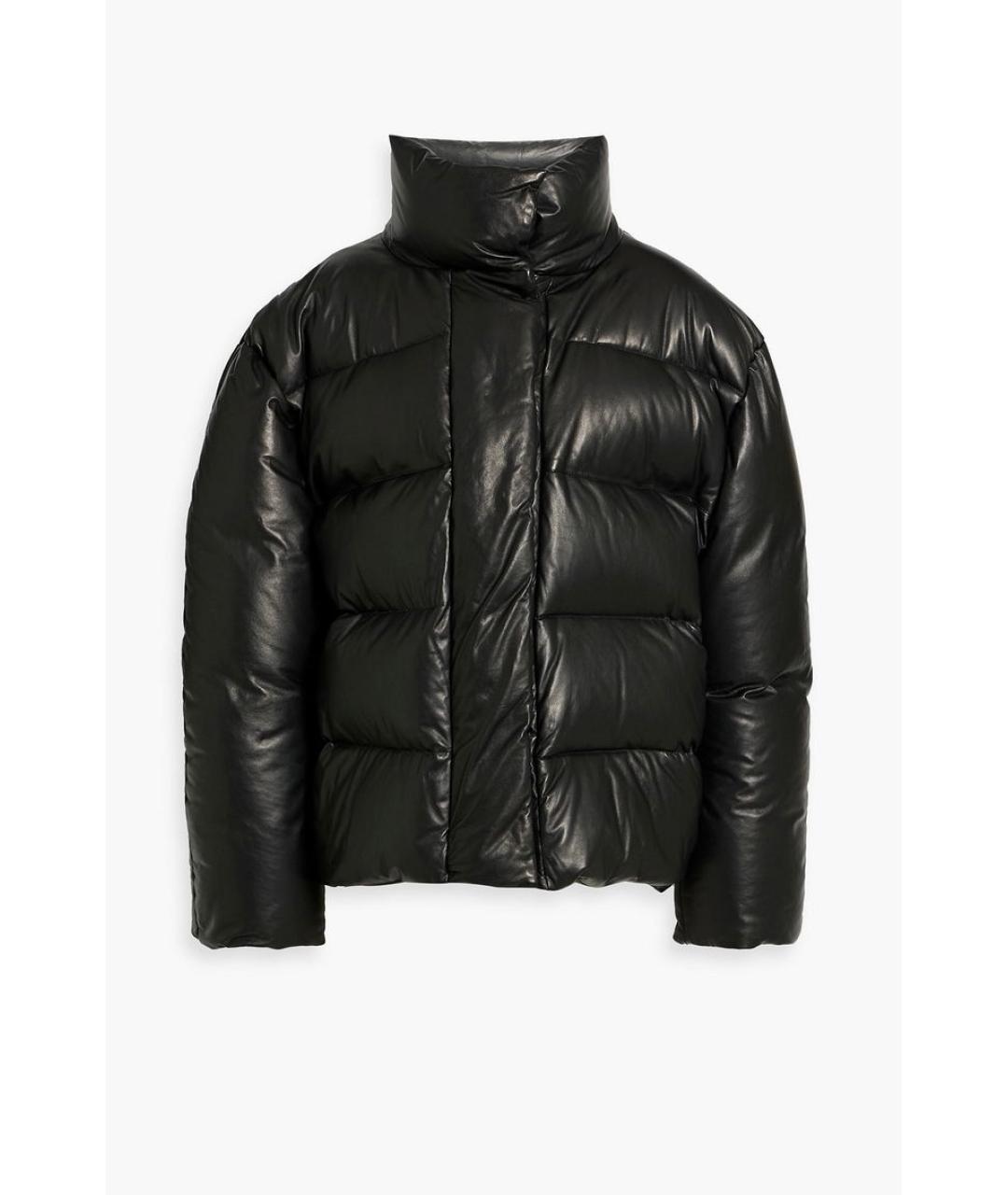 MAGDA BUTRYM Черный кожаный пуховик, фото 7