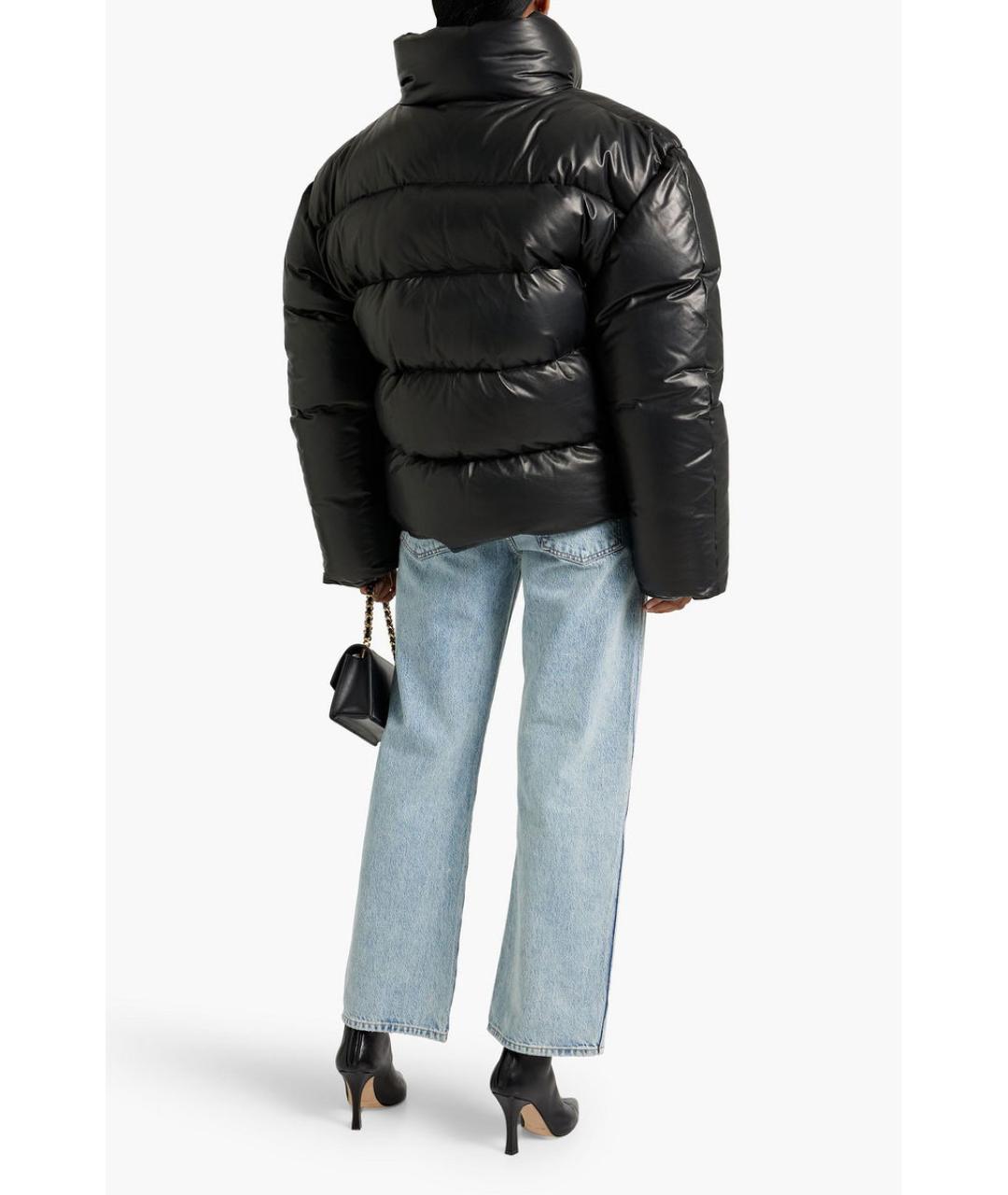 MAGDA BUTRYM Черный кожаный пуховик, фото 3