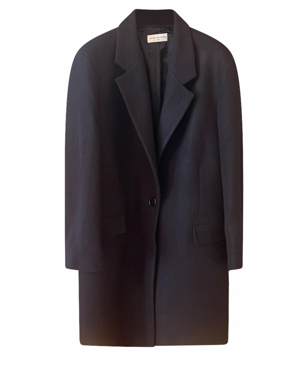 DRIES VAN NOTEN Черное пальто, фото 1