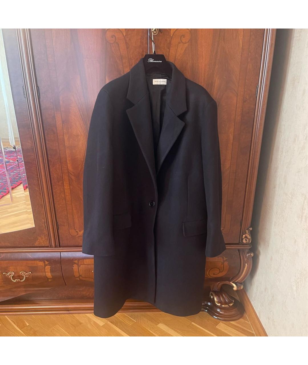 DRIES VAN NOTEN Черное пальто, фото 6