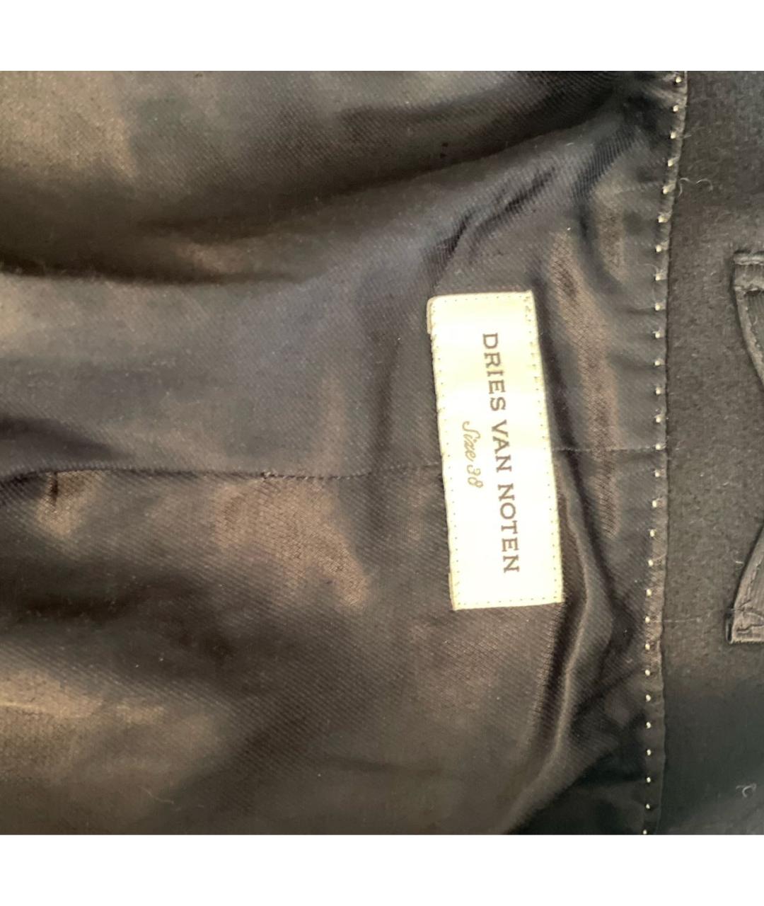 DRIES VAN NOTEN Черное пальто, фото 3