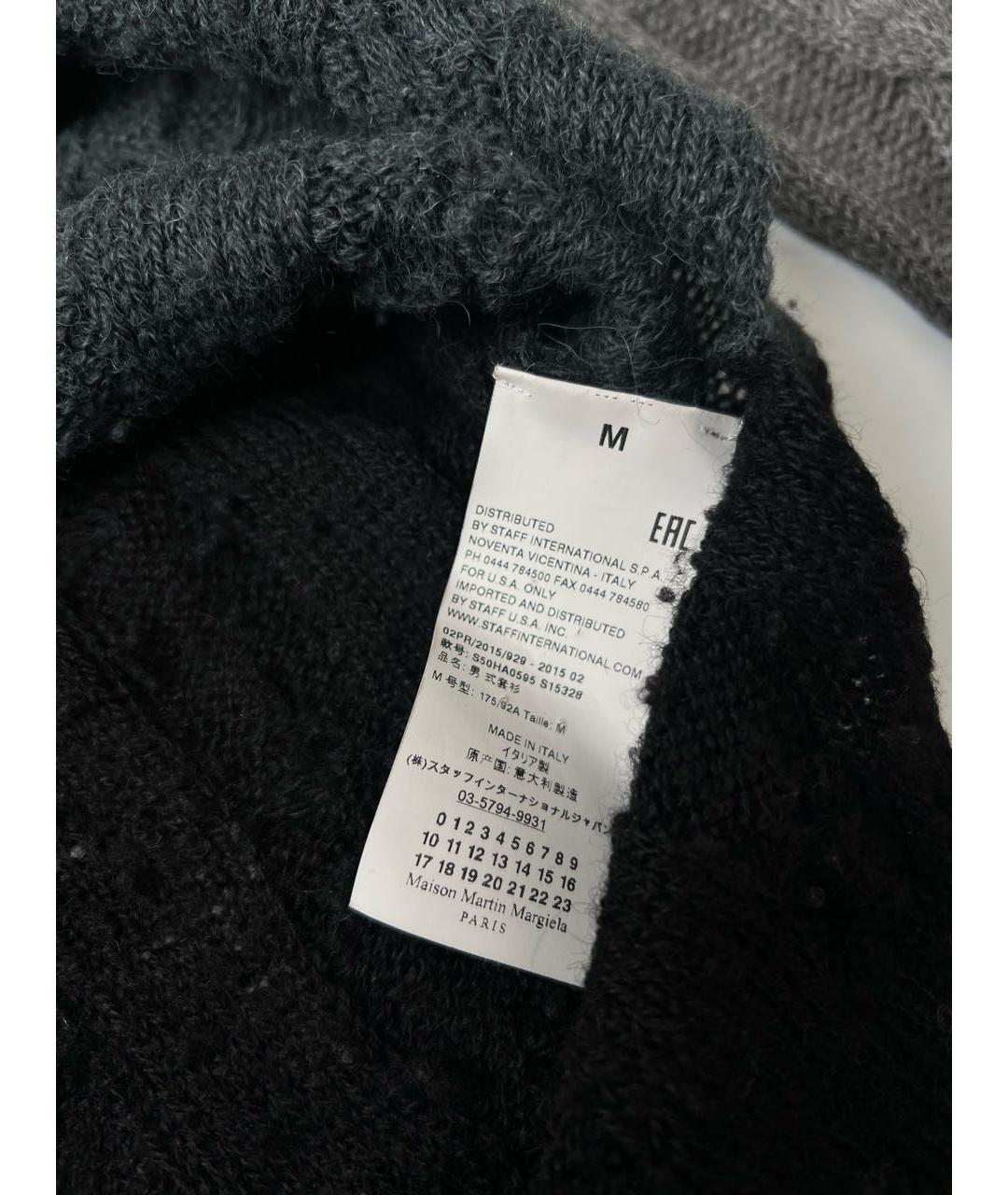 MAISON MARGIELA Черный шерстяной джемпер / свитер, фото 4