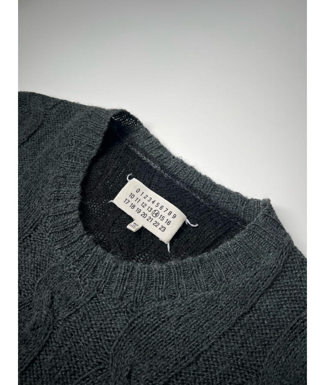 MAISON MARGIELA Черный шерстяной джемпер / свитер, фото 3