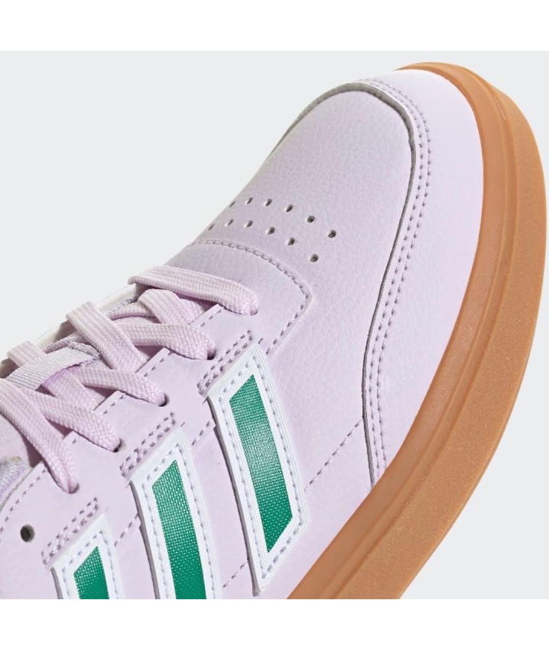 ADIDAS Фиолетовые кожаные кроссовки, фото 7
