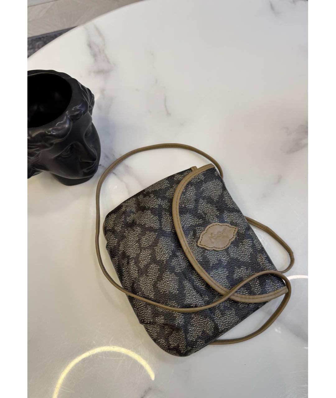 SAINT LAURENT Бежевая кожаная сумка через плечо, фото 7