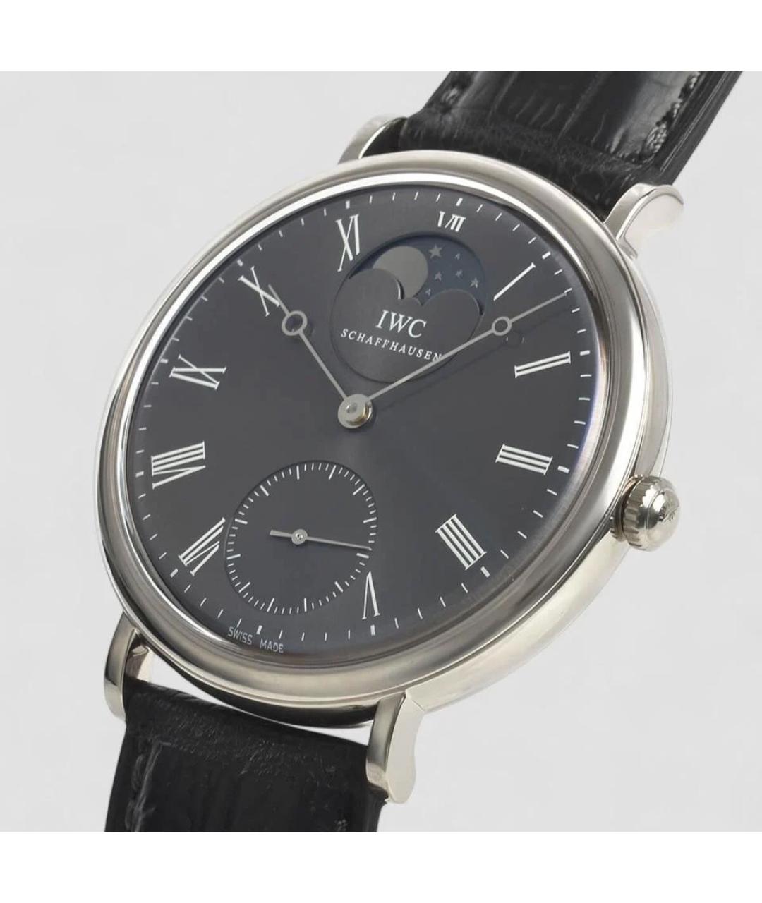 IWC Schaffhausen Черные металлические часы, фото 3