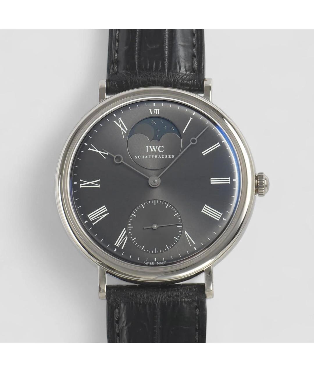 IWC Schaffhausen Черные металлические часы, фото 2