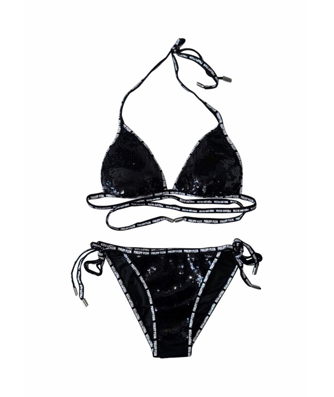 PHILIPP PLEIN Черный полиамидовый купальник, фото 1