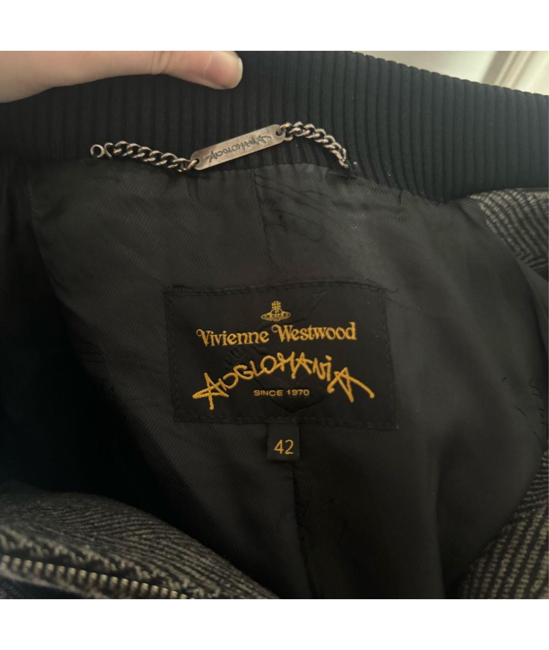 VIVIENNE WESTWOOD Коричневая шерстяная куртка, фото 5