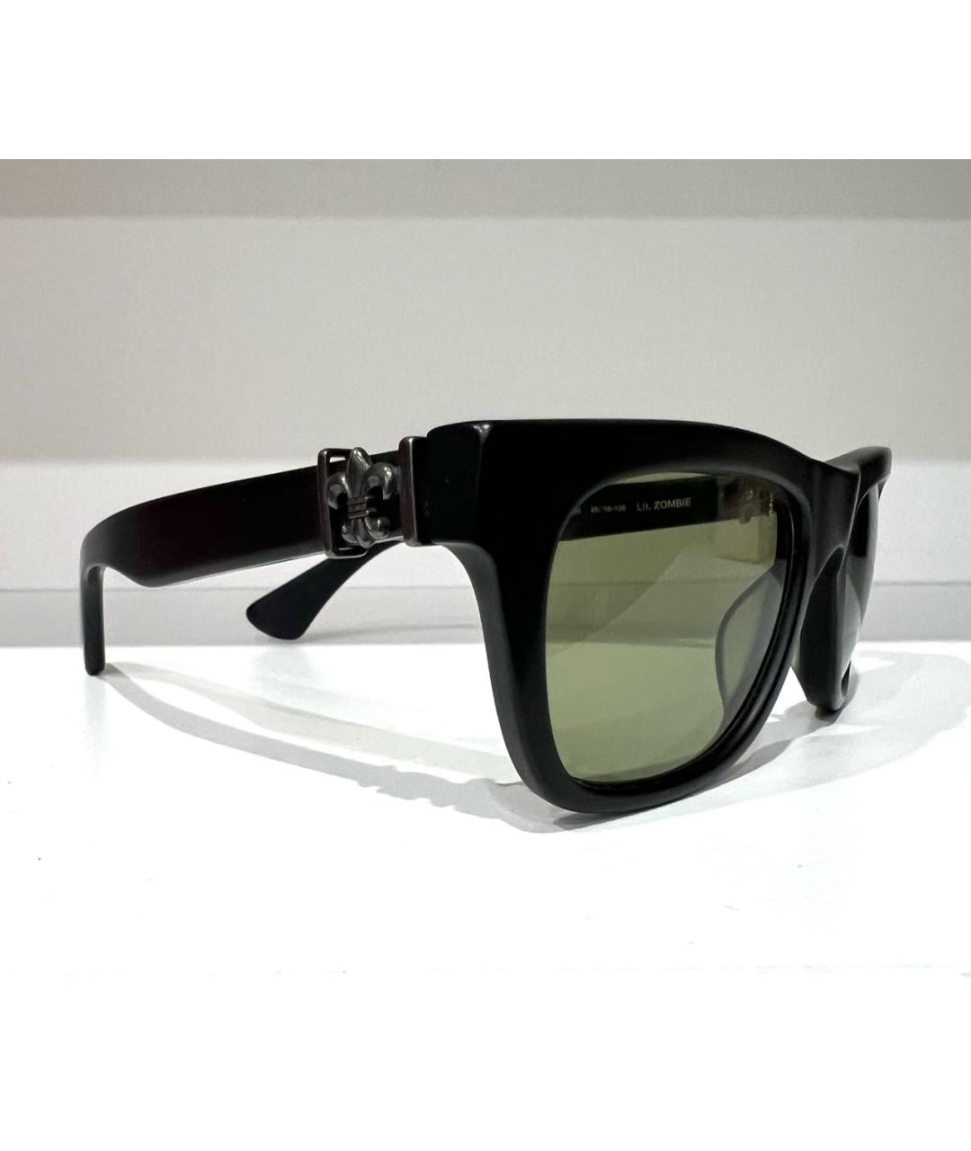 CHROME HEARTS Черные пластиковые солнцезащитные очки, фото 2