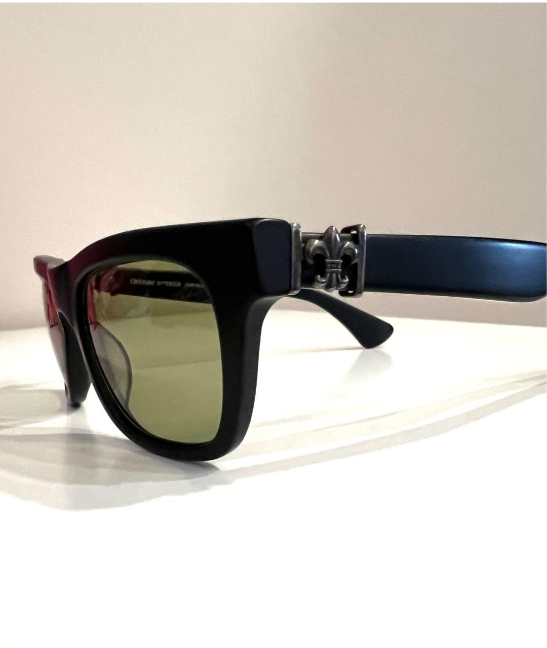 CHROME HEARTS Черные пластиковые солнцезащитные очки, фото 3
