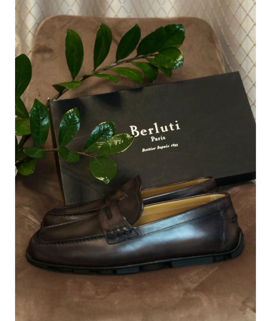 BERLUTI Мульти кожаные мокасины, фото 3