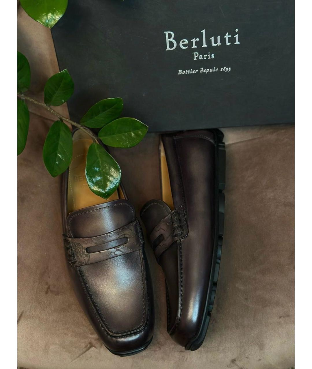 BERLUTI Мульти кожаные мокасины, фото 7