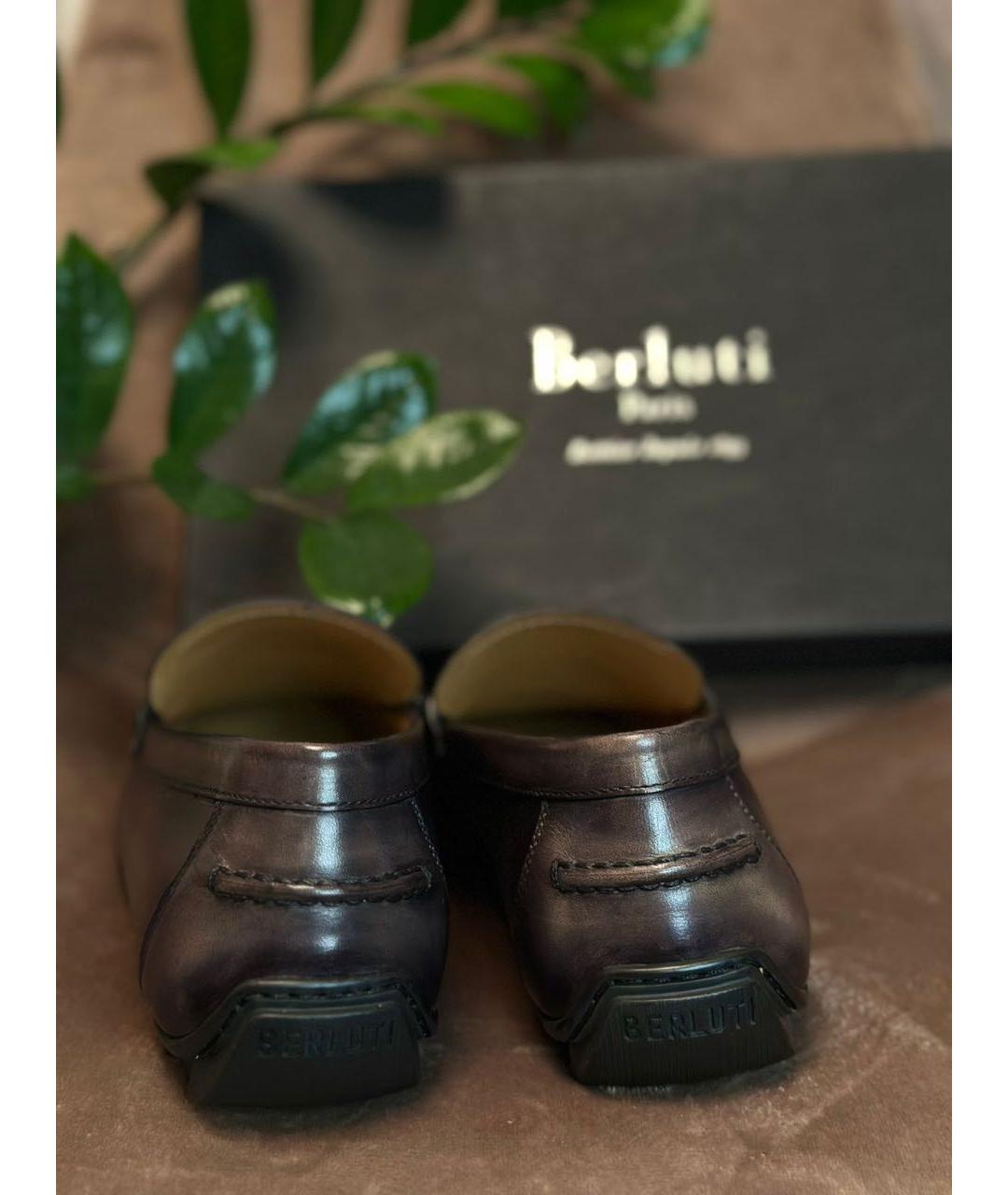 BERLUTI Мульти кожаные мокасины, фото 4