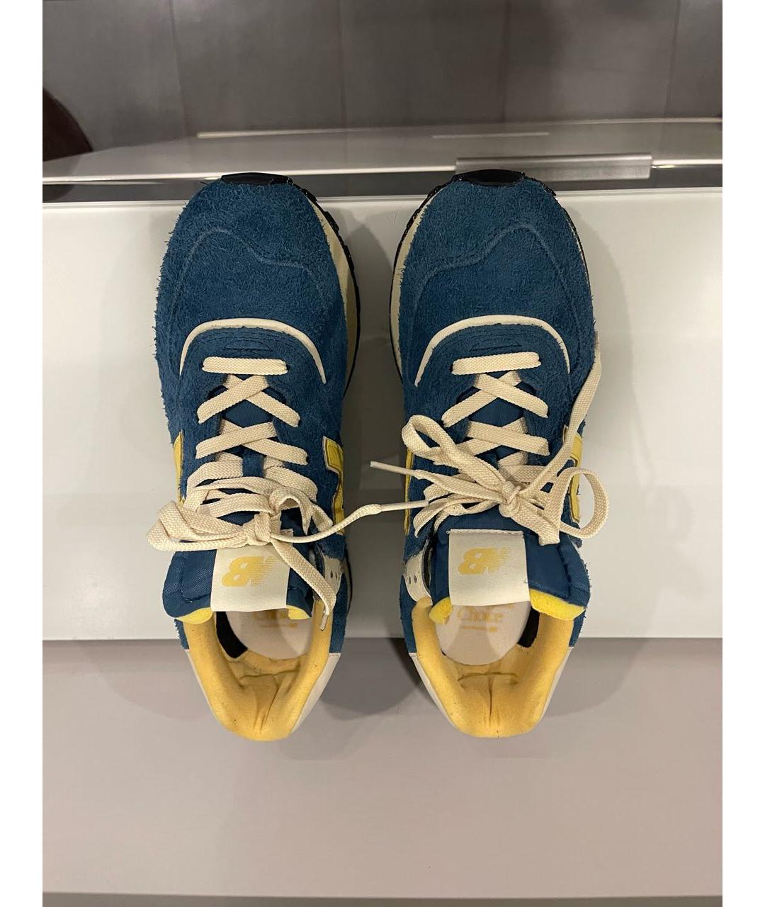 NEW BALANCE Синие замшевые низкие кроссовки / кеды, фото 3