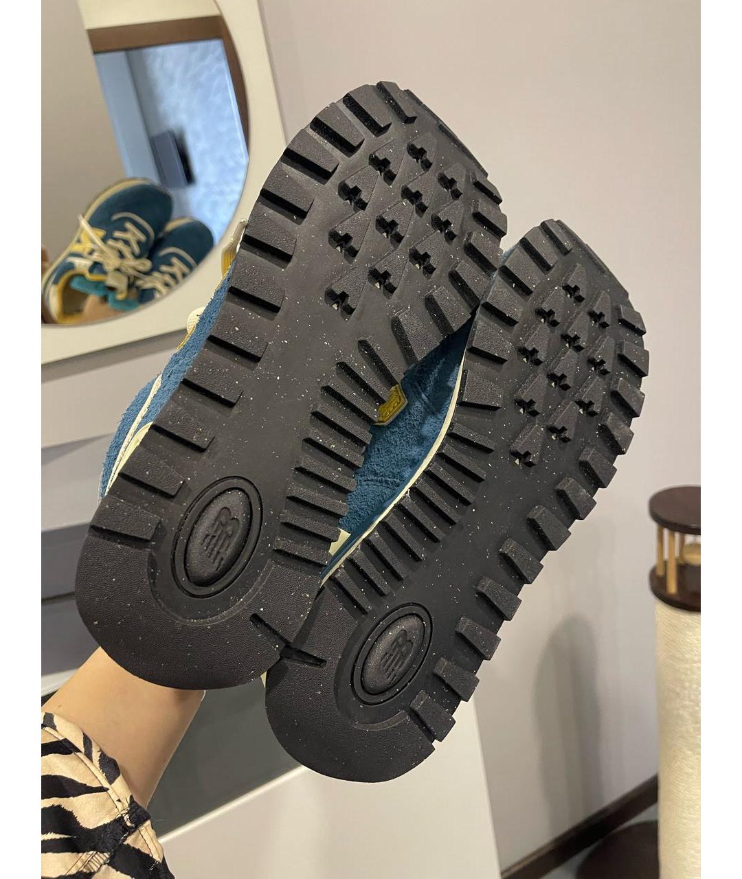 NEW BALANCE Синие замшевые низкие кроссовки / кеды, фото 7