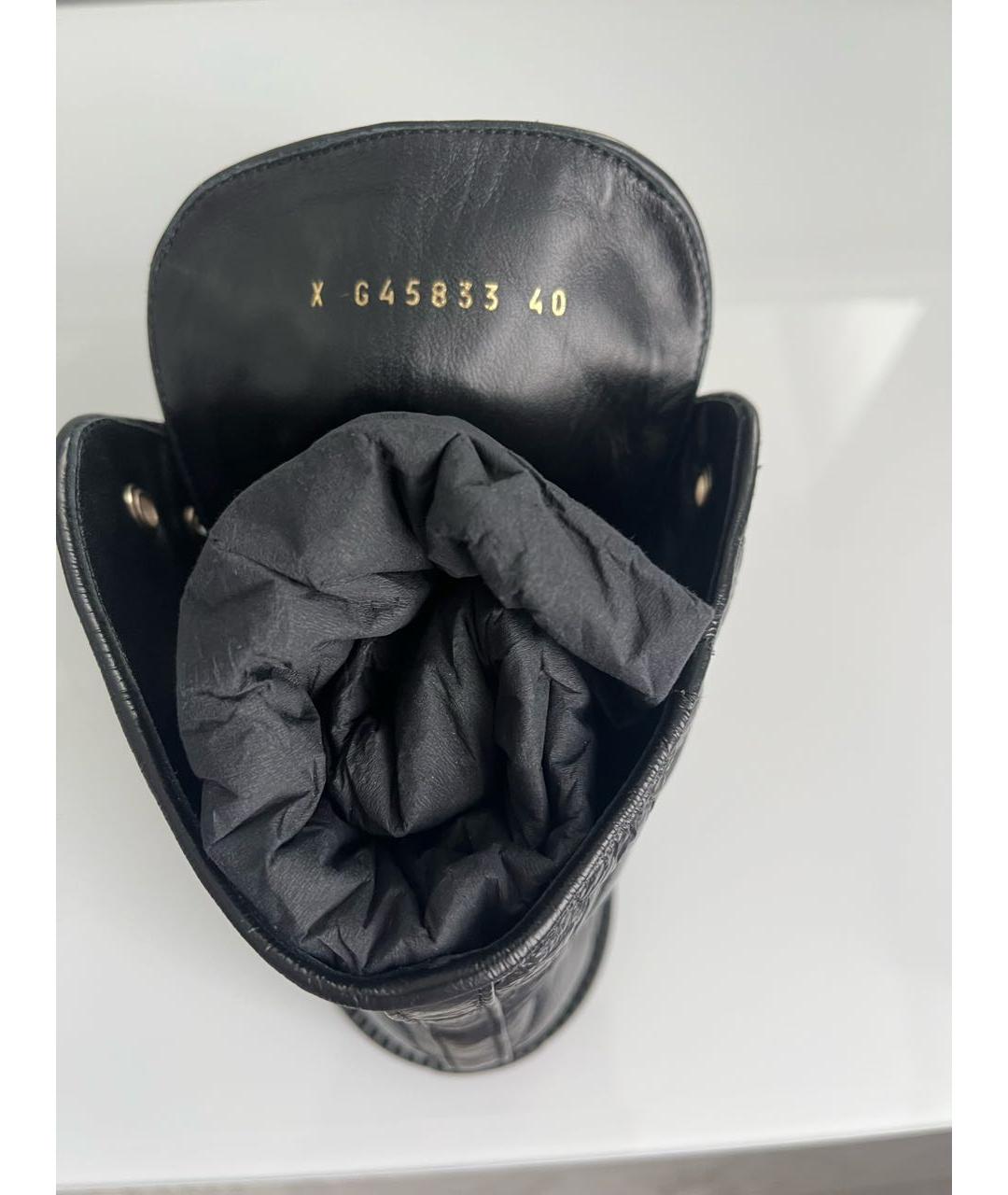 CHANEL Черные кожаные ботинки, фото 4