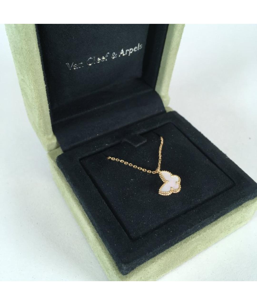 VAN CLEEF & ARPELS Белая подвеска из желтого золота, фото 2