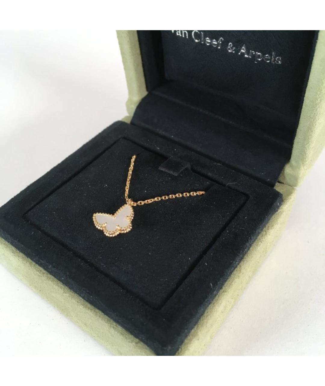 VAN CLEEF & ARPELS Белая подвеска из желтого золота, фото 3