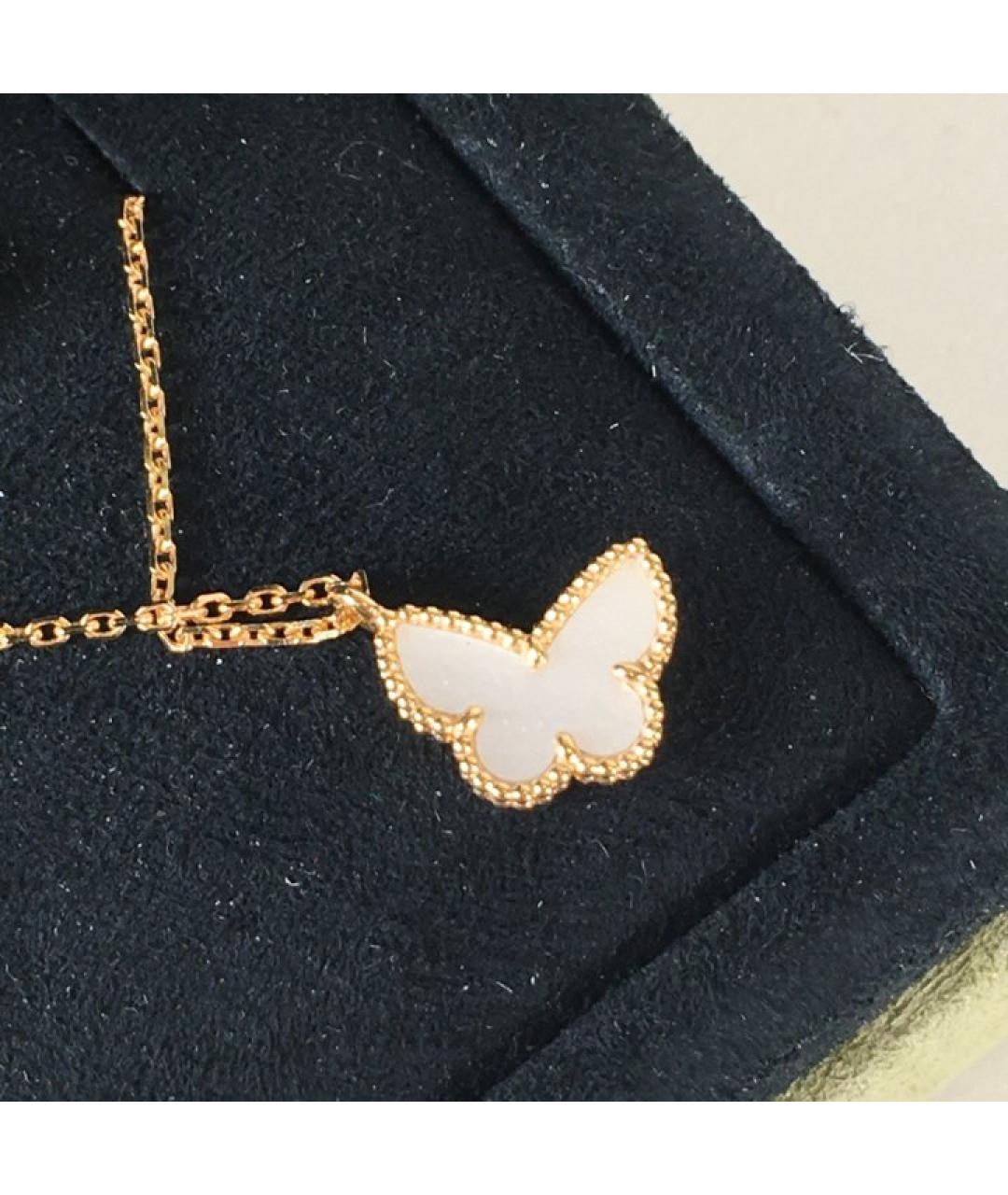 VAN CLEEF & ARPELS Белая подвеска из желтого золота, фото 4