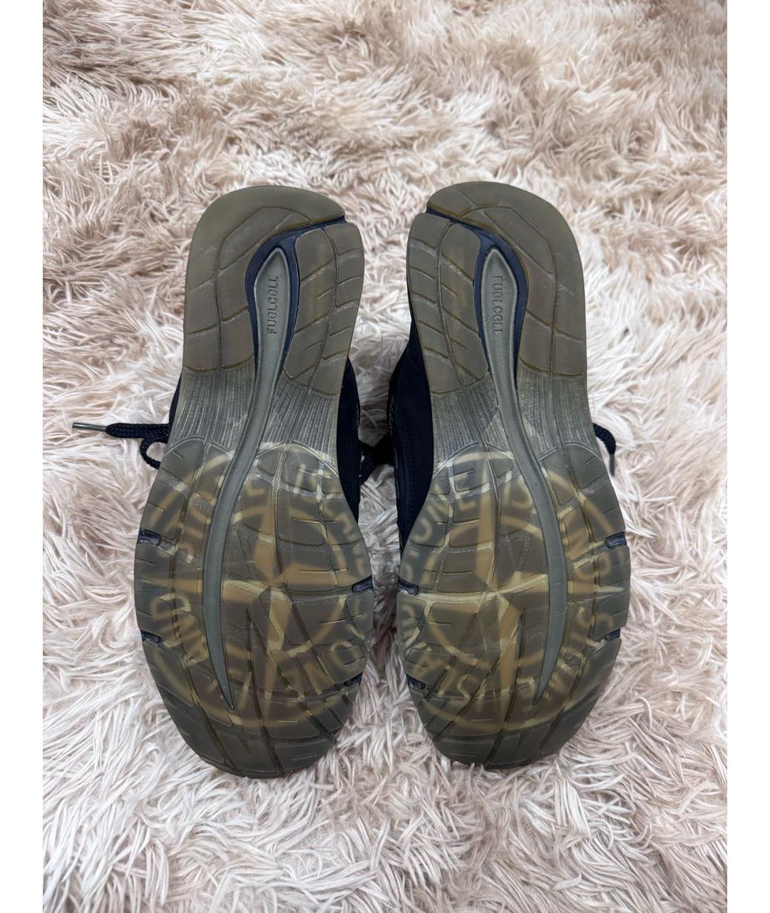 STONE ISLAND Черные низкие кроссовки / кеды, фото 6