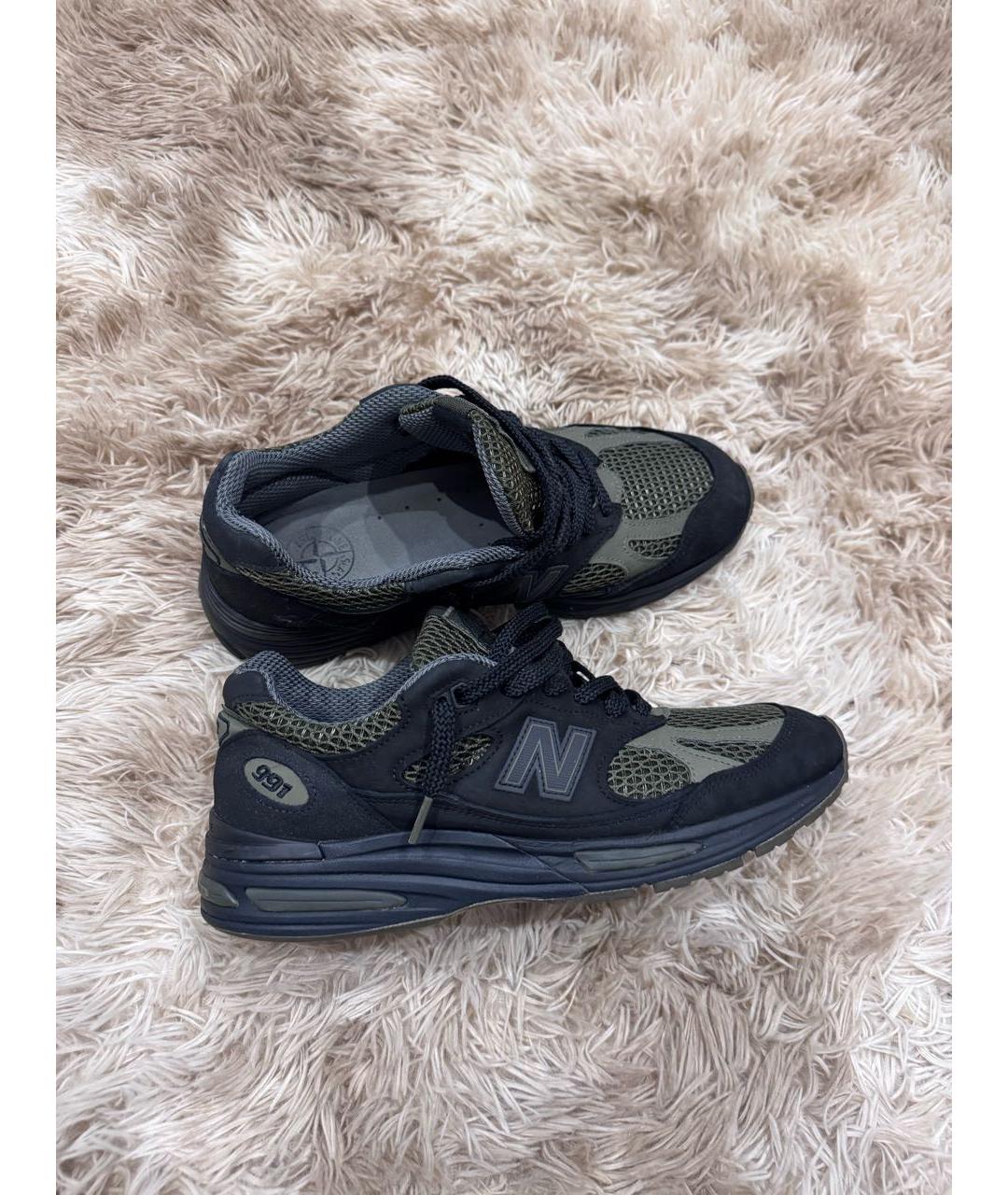 STONE ISLAND Черные низкие кроссовки / кеды, фото 3