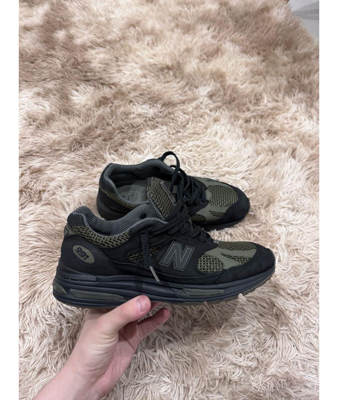 STONE ISLAND Черные низкие кроссовки / кеды, фото 2