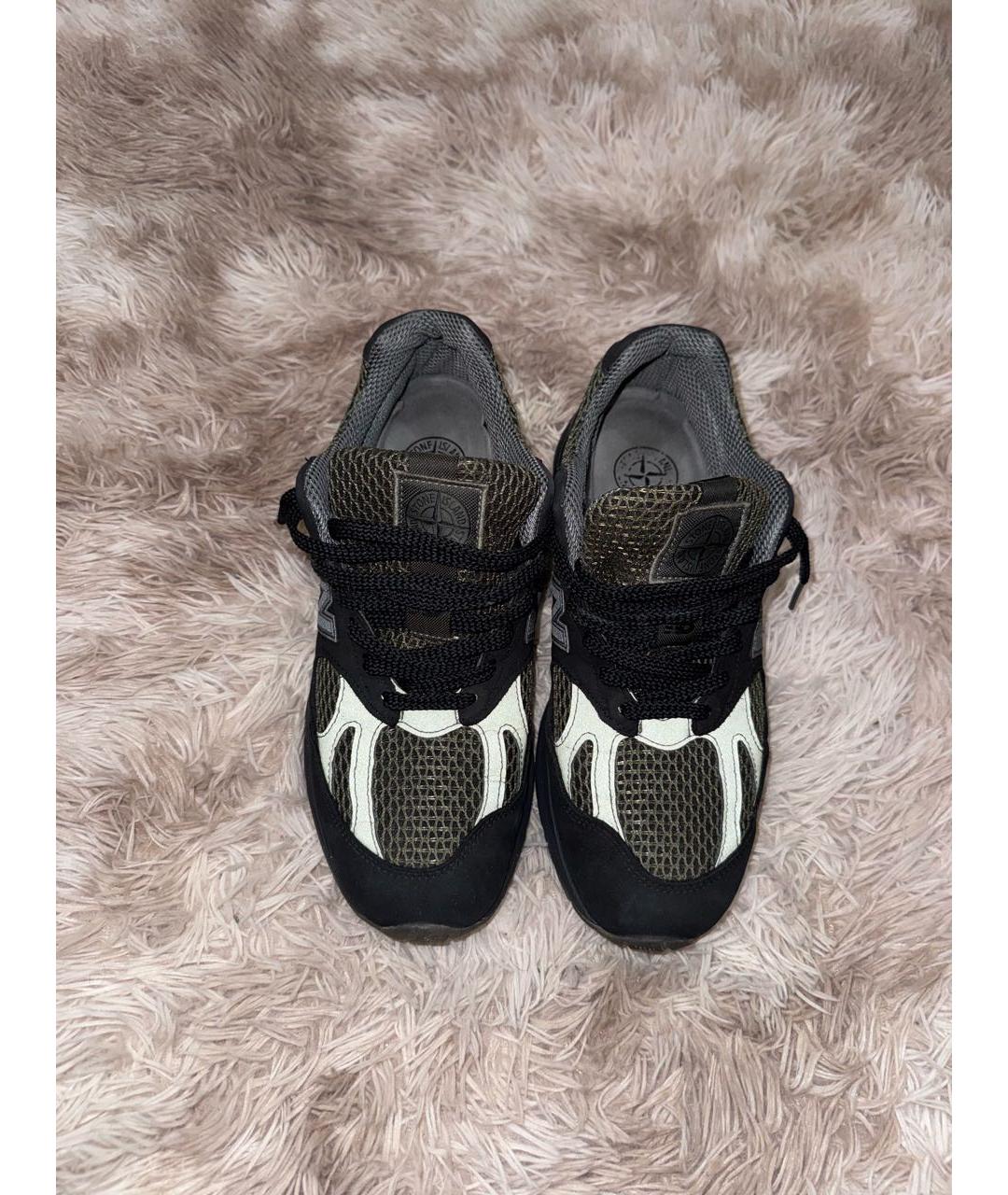 STONE ISLAND Черные низкие кроссовки / кеды, фото 5