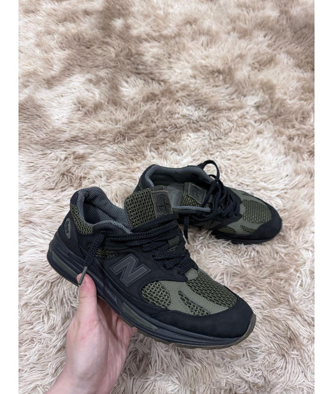 STONE ISLAND Черные низкие кроссовки / кеды, фото 7