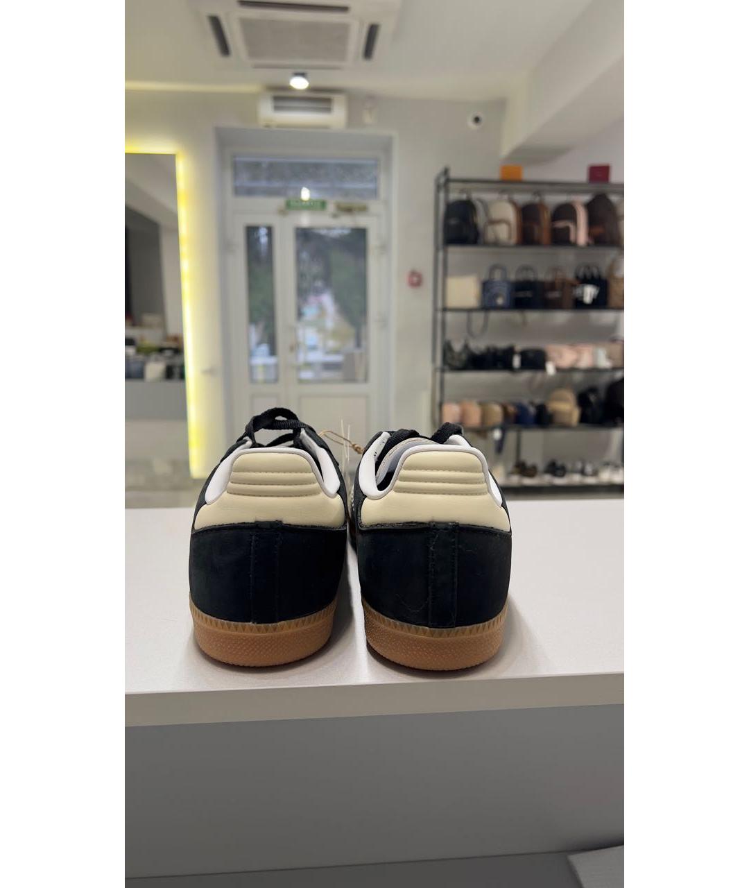 ADIDAS Черные замшевые низкие кроссовки / кеды, фото 4