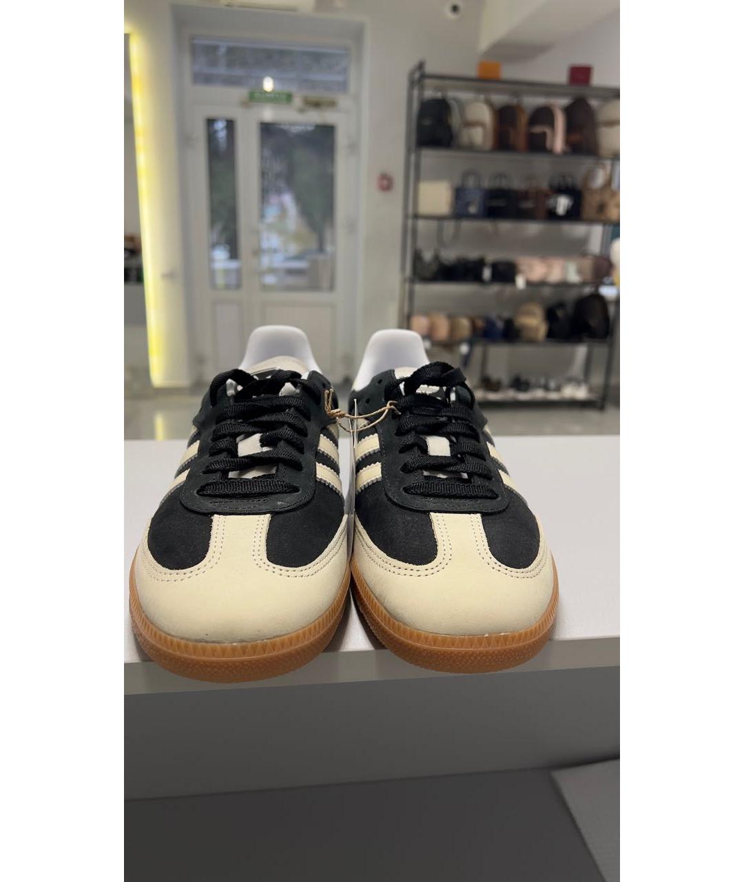 ADIDAS Черные замшевые низкие кроссовки / кеды, фото 2