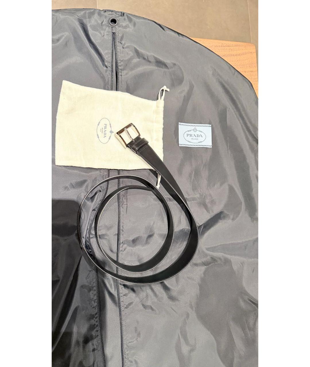 PRADA Черный полиэстеровый пуховик, фото 3