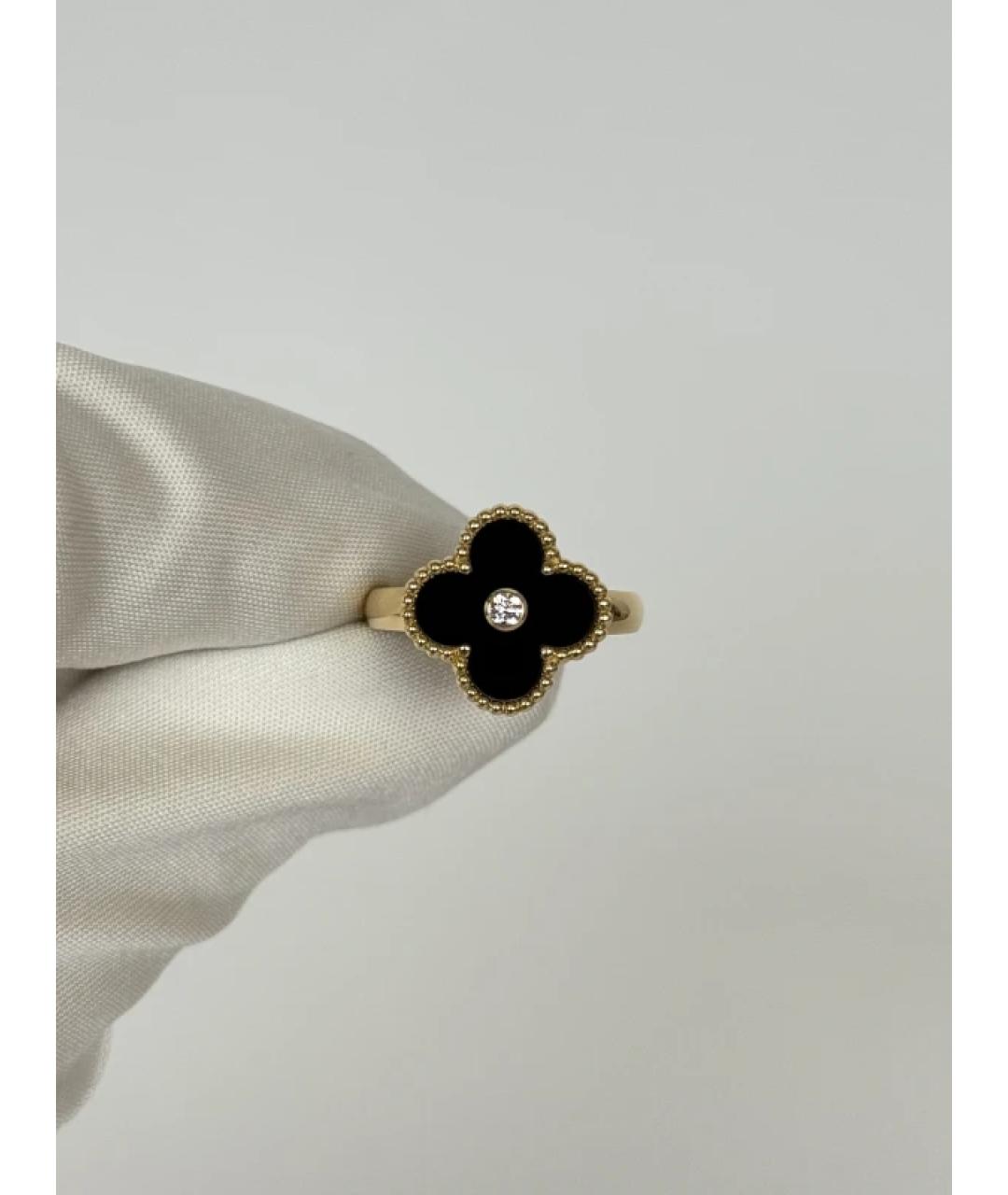 VAN CLEEF & ARPELS Черное кольцо из желтого золота, фото 3