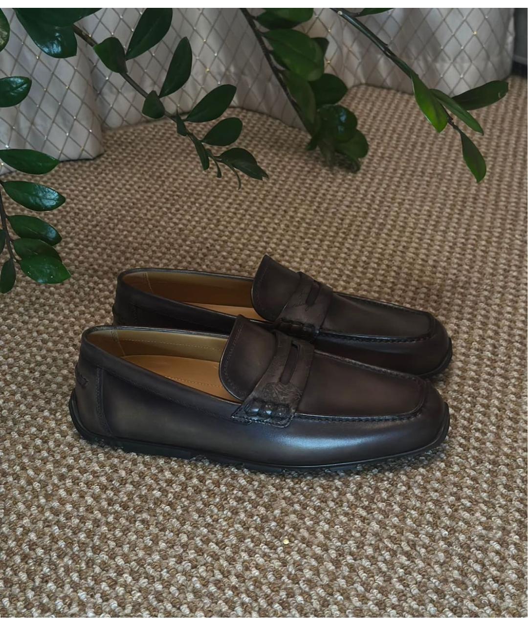 BERLUTI Черные кожаные мокасины, фото 6