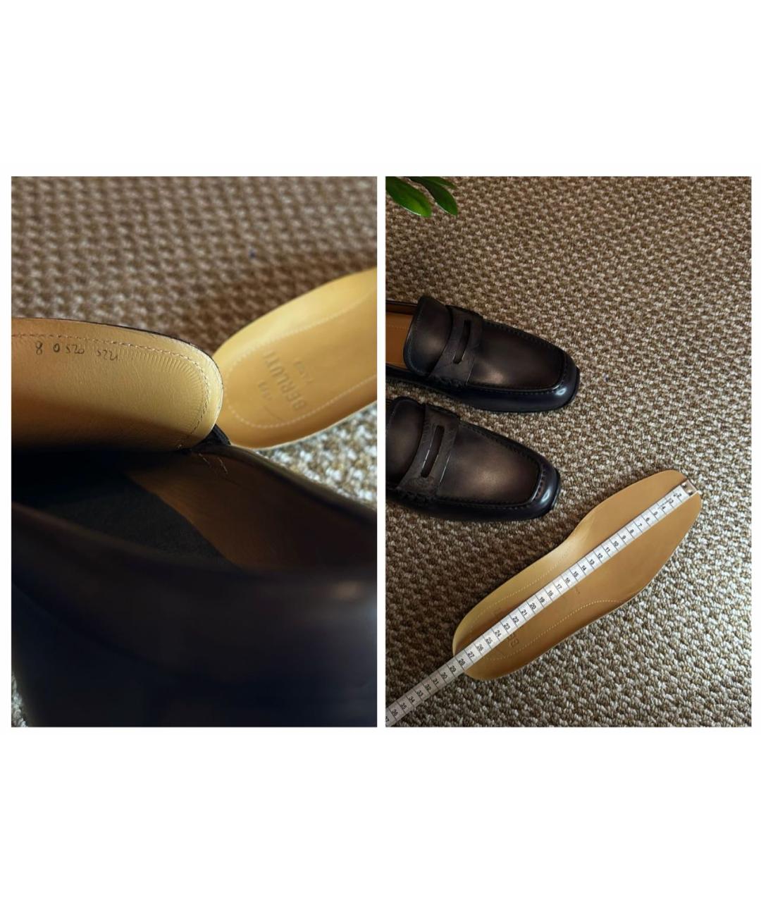 BERLUTI Черные кожаные мокасины, фото 8