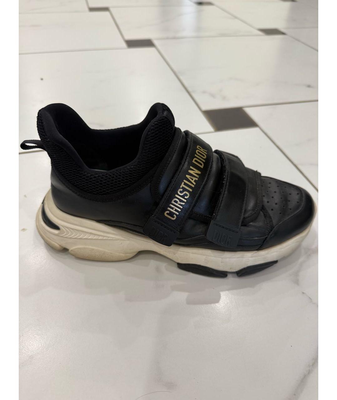 CHRISTIAN DIOR Черные кожаные кроссовки, фото 8
