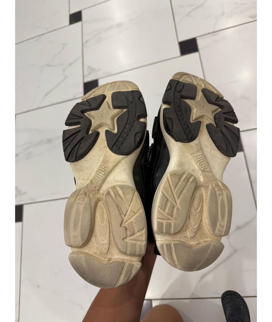 CHRISTIAN DIOR Черные кожаные кроссовки, фото 7