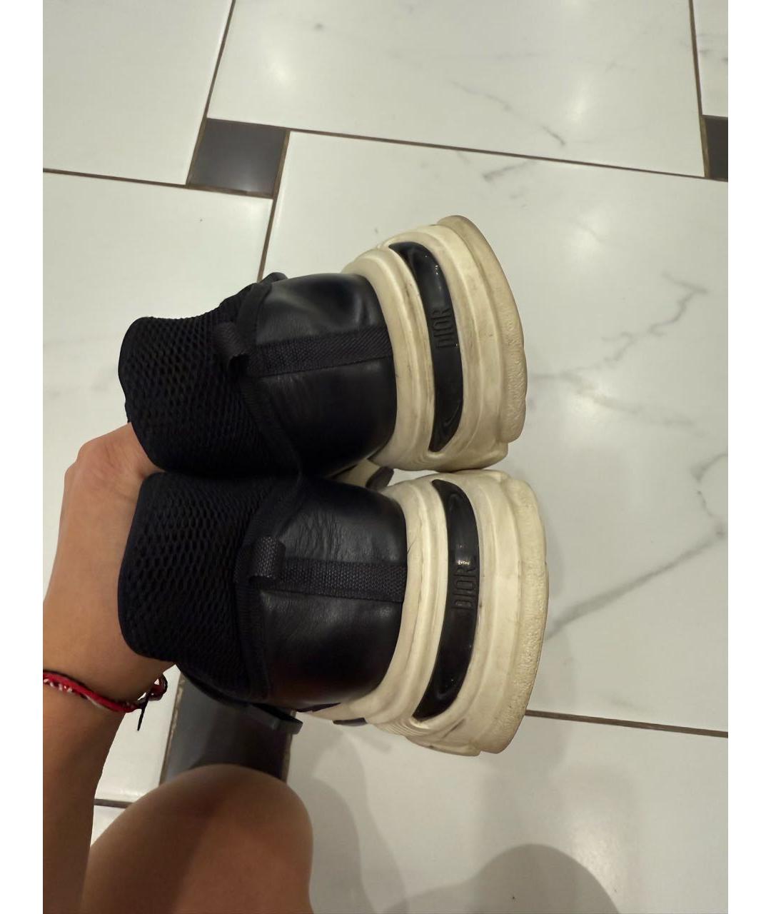 CHRISTIAN DIOR Черные кожаные кроссовки, фото 5