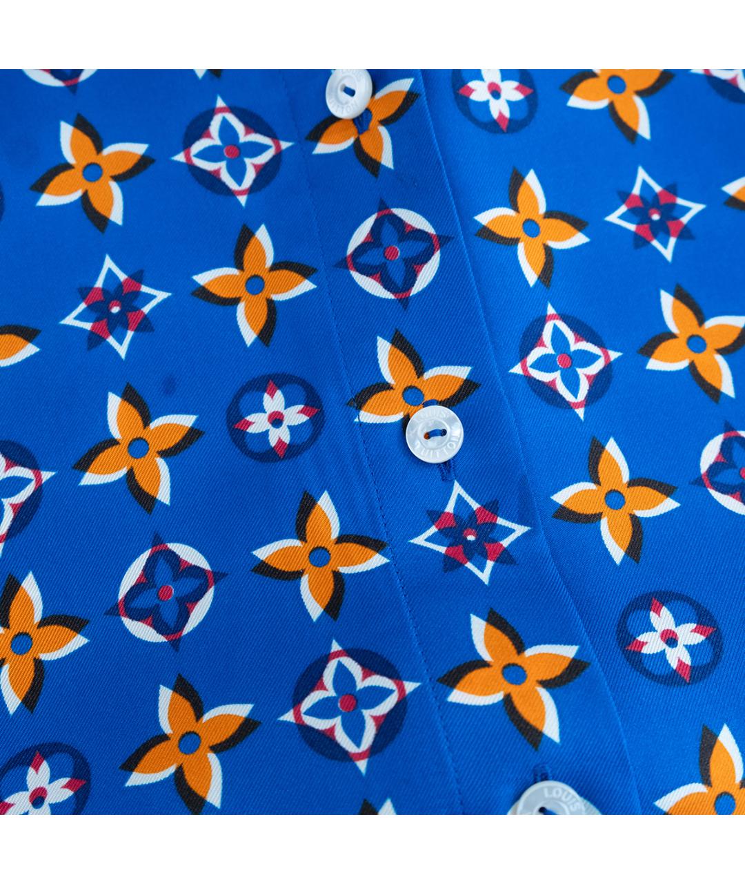 LOUIS VUITTON Синяя шелковая блузы, фото 4