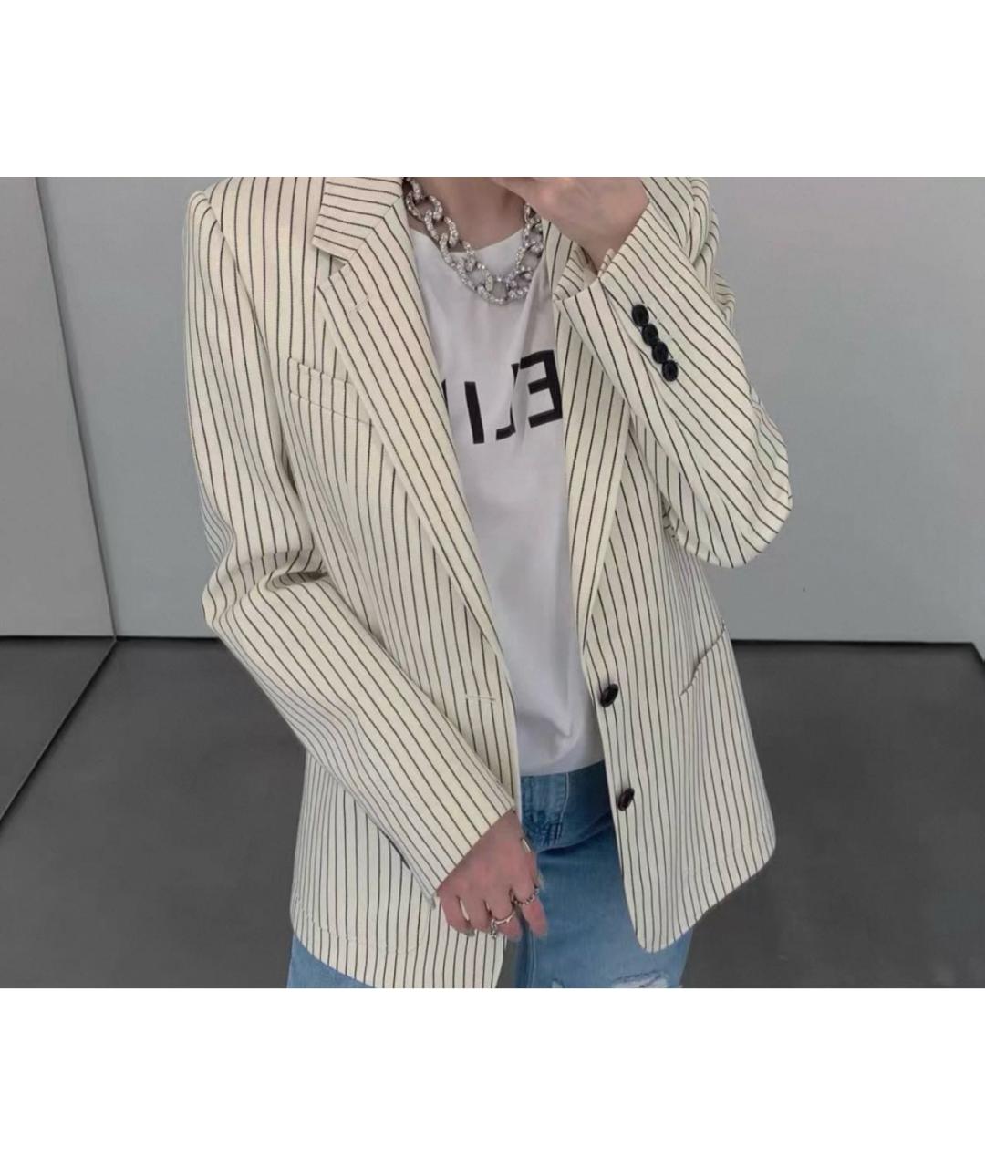 CELINE Бежевый жакет/пиджак, фото 3